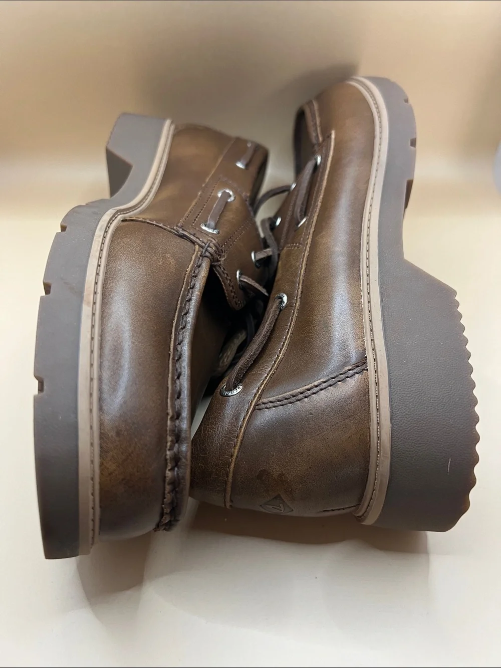 Sperry Brown Leather Two-Eye Boat Shoes